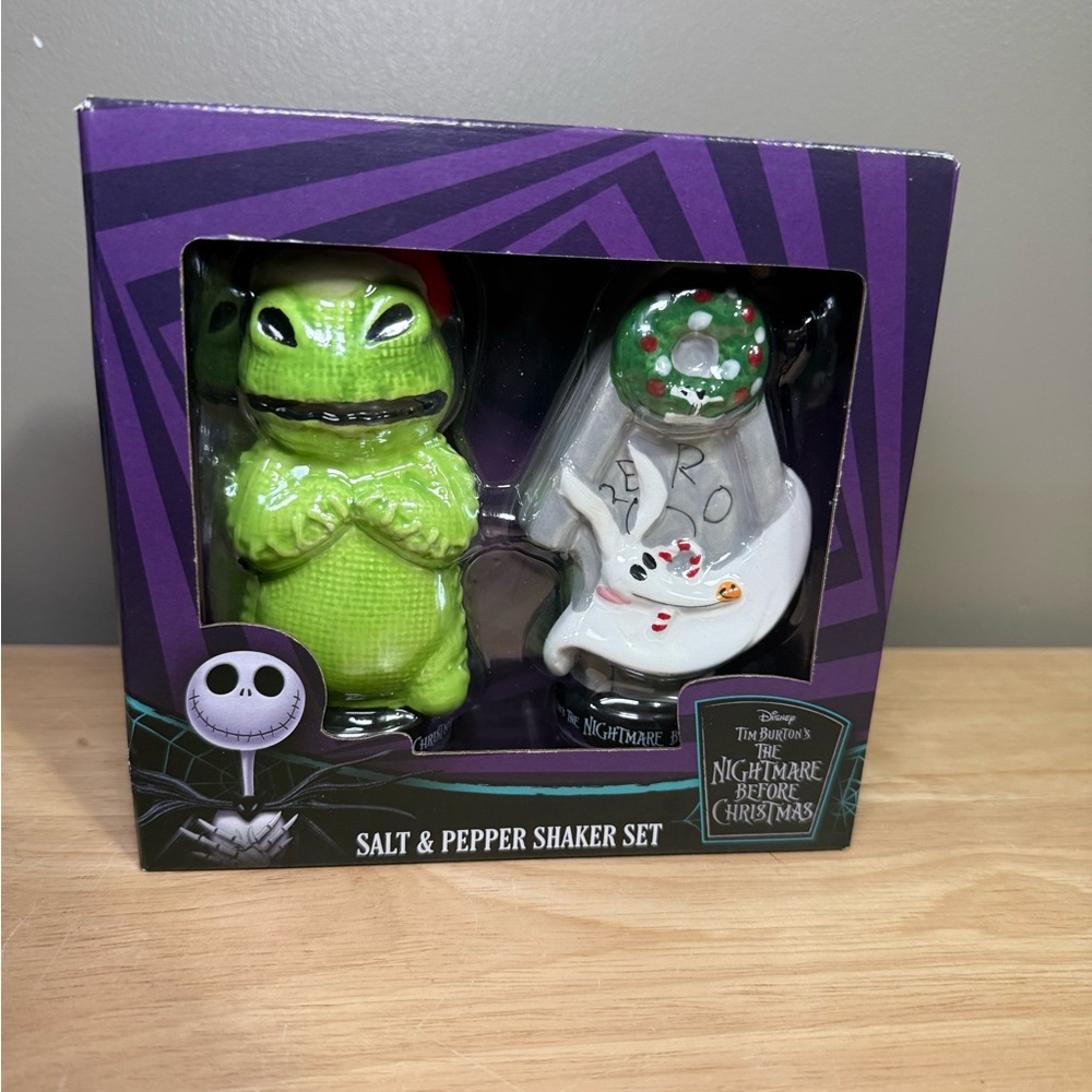 Nightmare Before Christmas Jack & Oogie Boogie Salt & Pepper Shakers Halloween